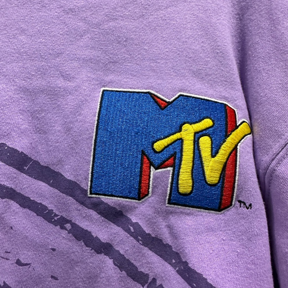 MTV Purple Sweater Size Small - Picture 3 of 5